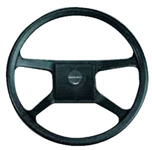 Uflex - Black Hard Touch Grip Steering Wheel - 4-Spoke - V33N