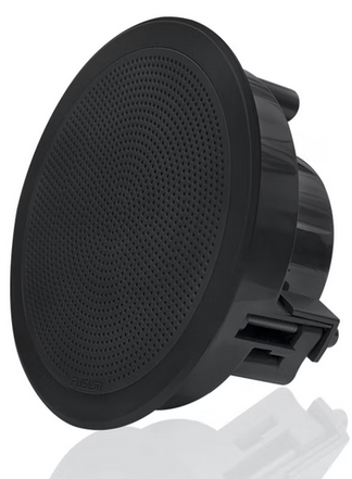 FUSION - FM-F65RB FM Series 6.5" Flush Mount Round Marine Speakers - Black Grill - 120W - 010-02299-01