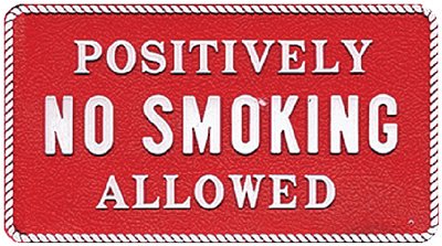 Bernard Engraving - Fun Plaques - No Smoking Allowed - FP032