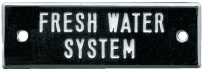 Bernard Engraving - Identi-Plate - Fresh Water System - IP052