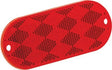 Fulton Products - REFLECTOR RED W/MNT HOLE,OBLONG REFLECTORS - 7178010