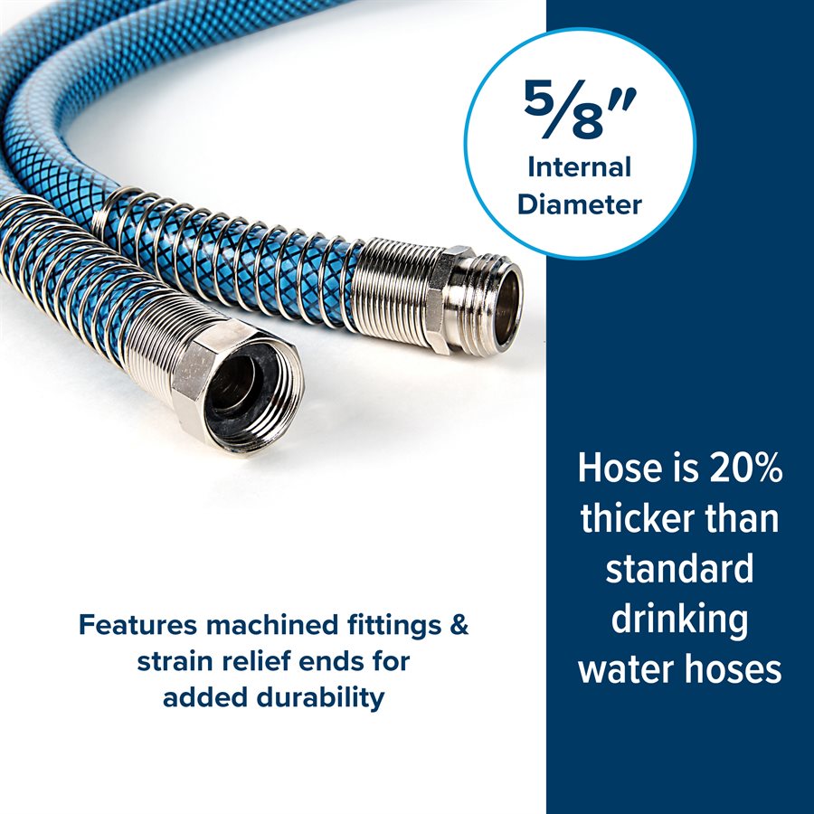 Camco - TastePURE Premium Drinking Water Hose - 10' x 5/8" ID - Anti-Kink - 22823