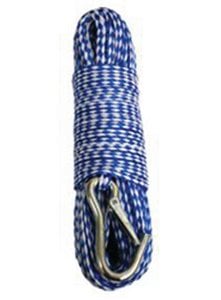 Attwood Marine - 1/4" x 100' Hollow Braid Polypropylene Anchor Line Blue/White - 117222