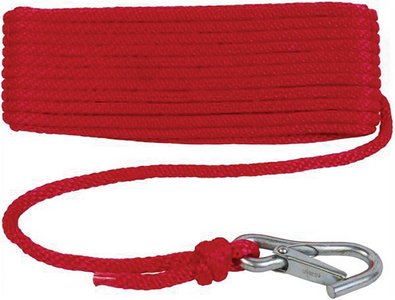 Attwood Marine - Solid Braid MFP Anchor Line, 3/8" x 50' Red - 117367