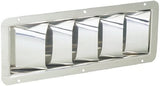 Attwood Marine - Louvered Vent - Stainless Steel - 11-5/16" Length x 4-3/8" Height x 3/4" Diameter - 14885