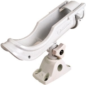 Attwood Marine - Adjustable Rod Holder With Bi-Axis Mount-White - 5009W4