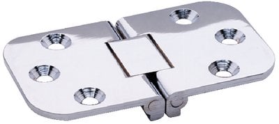 Attwood Marine - Flush Hinge - Square End - Stamped Stainless Steel - 2-3/4" x 1-9/16" - 662393