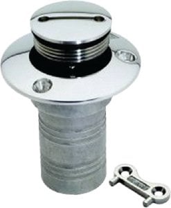 Attwood Marine - Gas Deck Fill for 1-1/2" Hose - Stainless Steel - 664065