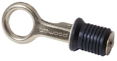 Attwood Marine - 1" Drain Plug with Stainless Steel Snap Handle - 7520A3