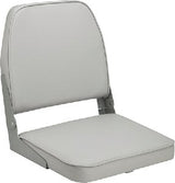 Attwood Marine - PADDED FISH SEAT GRAY,LOW BACK FOLD DOWN FISHING SEAT - 98395GY