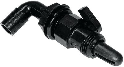 Cook Mfg - Aerator Spray Head 90 Degree Screw On Valve With Shut-Off 3/4" Black - AHV90DP