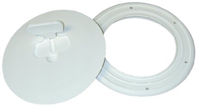 Cook Mfg - Quick Release Deck Plate 6" Diameter, Polar White - DPCAM62DP