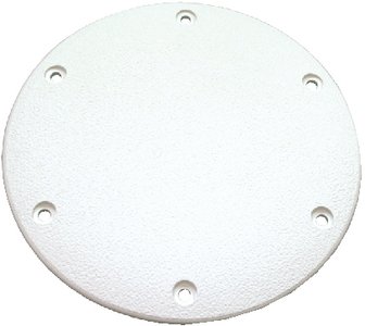 Cook Mfg - Designer Series Screw Down Deck Plate 6" OD, Polar White - DSSDP12DP