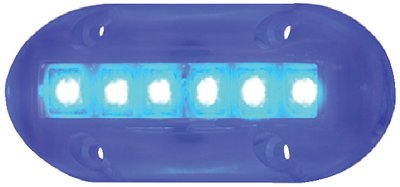 Cook Mfg - High Intensity LED Underwater Lights, 6 Blue LEDs - LED51867DP