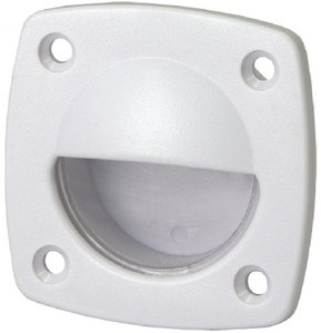 Cook Mfg - LED Courtesy Companion Way Light With Exposed Fasteners and White Plastic Bezel, White LEDs - LED51876DP