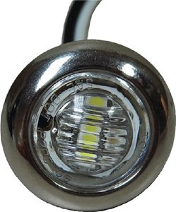 Cook Mfg - T-H LED Push-In Utility Light With Stainless Steel Bezel - LED51977DP