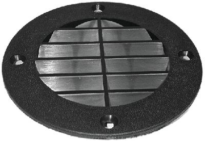 Cook Mfg - Louvered Vent Cover - 5-5/8" Outer Diameter - Fits Into 4" Hole - LV1DP