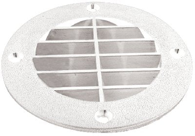 Cook Mfg - Louvered Vent Cover - 5-5/8" Outer Diameter - Fits Into 4" Hole - LV1FWDP