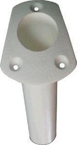 Cook Mfg - Angled 30 Degree Rod Holder 8-3/4" L Fits 2" Hole, White - RH1FWDP