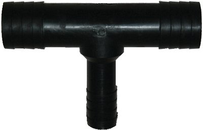 Cook Mfg - Reducing Tee For Hose 1-1/2 x 3/4 x 1-1/2" , Black - TEE150DP