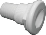 Cook Mfg - Straight Thru-Hull Fitting For Hose, White - TH1502DP