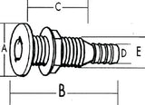 Cook Mfg - Thru Hull 5/8" - TH652DP