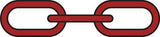 Greenfield Products - 1/4" x 4' Anchor Lead Chain Red - 2115RD