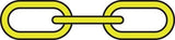 Greenfield Products - 1/4" x 4' Anchor Lead Chain Yellow - 2115Y