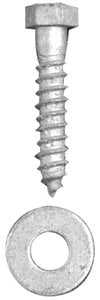 Tiedown Engineering - Dock Hardware - Hot Dipped Galvanized Lag Bolt Set (8 Per Bag) - 24287