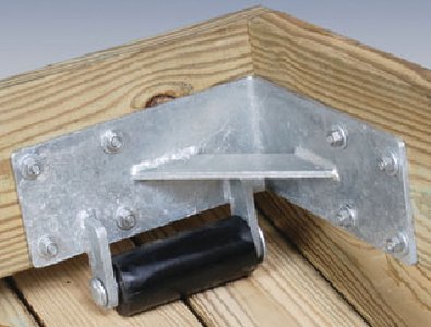 Tiedown Engineering - Dock Hardware - Galvanized Inside Rolling Ramp Bracket Includes Left and Right Ramp Brackets, Commercial Grade - 26431