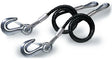 Tiedown Engineering - 36" Black Vinyl Jacketed Hitch Cables With "S" Hooks - Sold as Pair - 59548