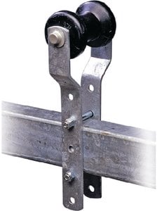 Tiedown Engineering - Hot Dipped Galvanized Keel Roller Assembly With 4" Rubber Roller - 86121