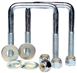 Tiedown Engineering - Zinc Plated Square U-Bolt Kit - 86205