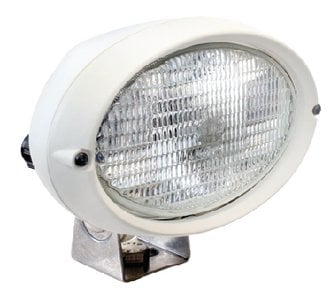 Hella - 6361 Series 12V/55W Halogen Deck Floodlight, White Housing - 996361131