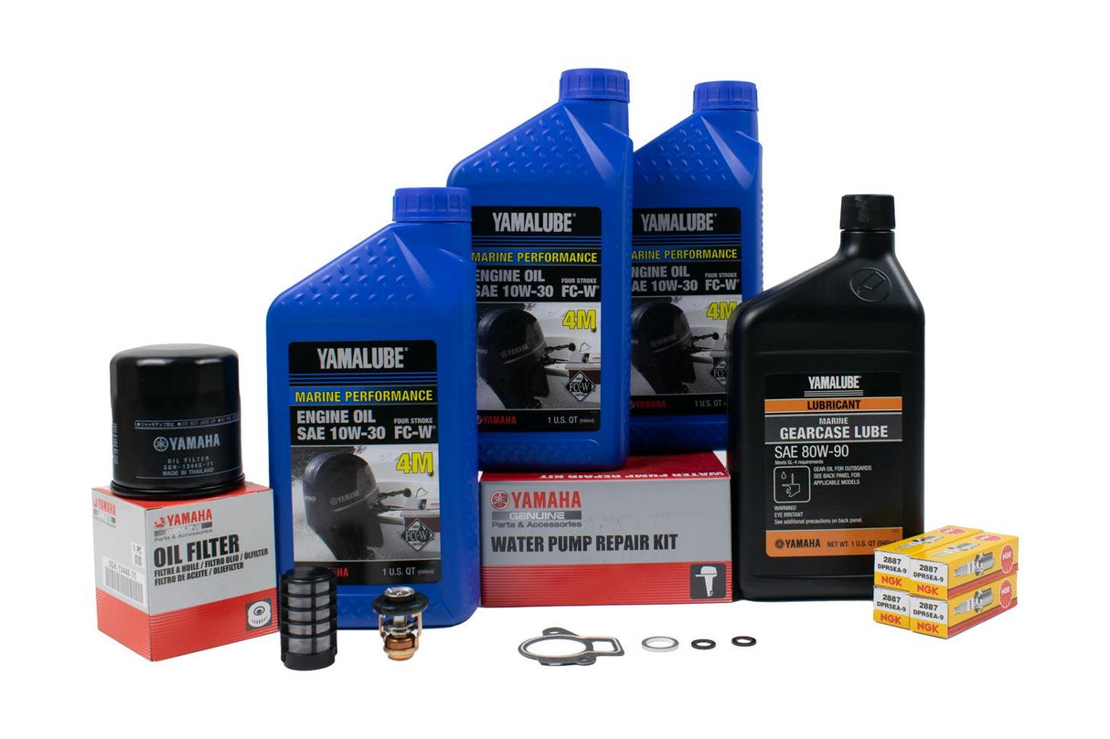 Yamaha F60 300 Hour Service Maintenance Kit - Yamalube 10W-30 - 2002-2004