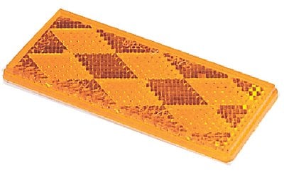 Wesbar - Reflector w/Adhesive Back - Amber - 003357