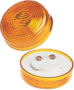 Wesbar - Waterproof Round Side Marker Light - 2 inch - Amber - 203380