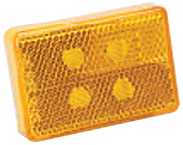 Wesbar - Replacement Amber Lens for Wesbar LED Amber Clearance Light with Reflex - 222012