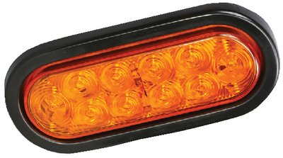 Wesbar - Waterproof LED Oval Turn Trailer Light - 6 inch - Amber - 283564