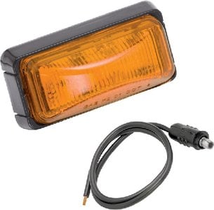 Wesbar - LED Rectangular Marker/Clearance Light - 2.6 inch x 1.2 inch x 1.03 inch - Amber - 401580