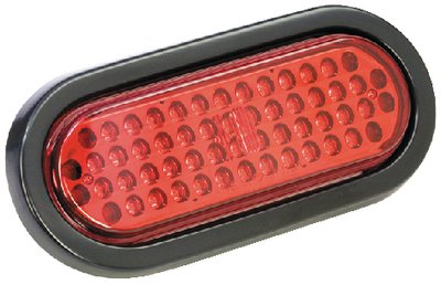 Wesbar - Horizontal Mount Oval LED Stop, Tail and Turn Trailer Lamp - 6 inch - 401584