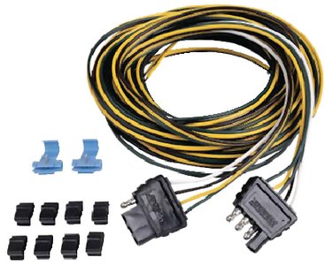 Wesbar - Wishbone Trailer Wiring Kit - 4 Way - 25 foot 707103