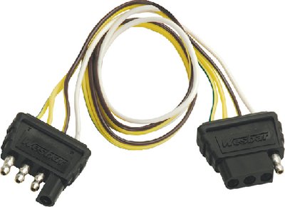 Wesbar - 4-Flat Extension Harness - 2' Long - 707254