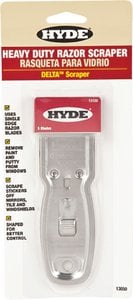 Hyde Tools - DeltaTM Heavy-Duty Glass Scraper - 13050