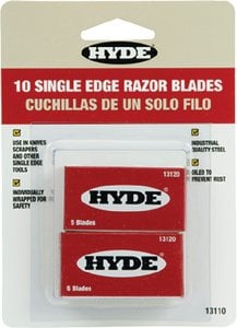 Hyde Tools - Single Edge Razor Blades, 10ea - 13110