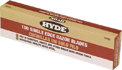 Hyde Tools - Single Edge Razor Blades, 100/bx - 13135