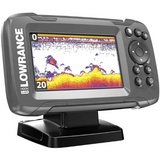 Lowrance - HOOK2 - 4x 4" GPS Bullet Fishfinder with Track Plotter Transom Mount Bullet Skimmer Transducer - 000-14014-001