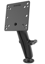 RAM Mount - 4.75" Square Base VESA Plate 75mm and 100mm Hole Patterns with Long Surface Mount - RAM-101U-D-246