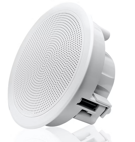 FUSION - FM-F77RW FM Series 7.7" Flush Mount Round Marine Speakers - White Grill - 200W - 010-02300-00