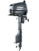 Yamaha F6LMHA Outboard - 20-Inch Shaft | Tiller Handle | Manual Start | Manual Tilt | Gray